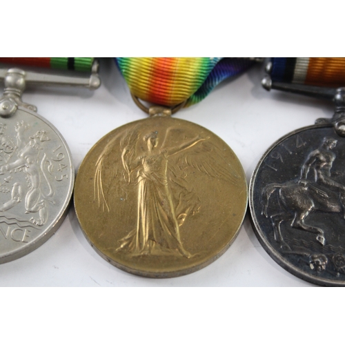 390 - Mounted WW1-WW2 Medal Group WW1 Pair 73432 Pte T.C Reynolds RAMC