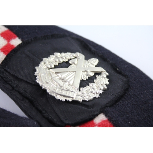 406 - Scottish Military Glengarry Hats & Badges Inc HLI, A&SH, Liverpool Scottish x 4