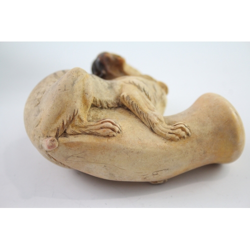 407 - Antique Meerschaum Novelty Dog Pipe