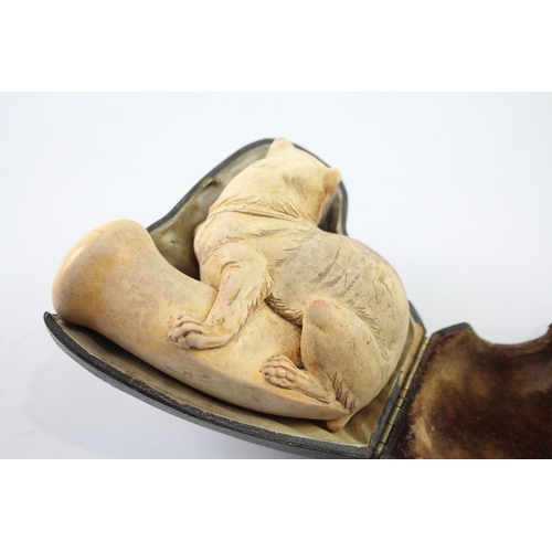 407 - Antique Meerschaum Novelty Dog Pipe