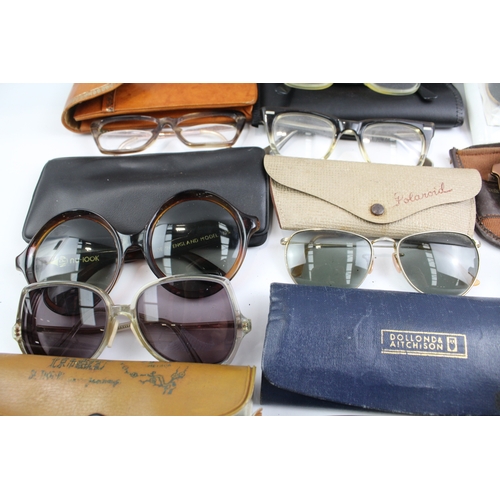 413 - Spectacles Vintage Glasses Eyewear Inc Cases, Retro, Prescription Joblot