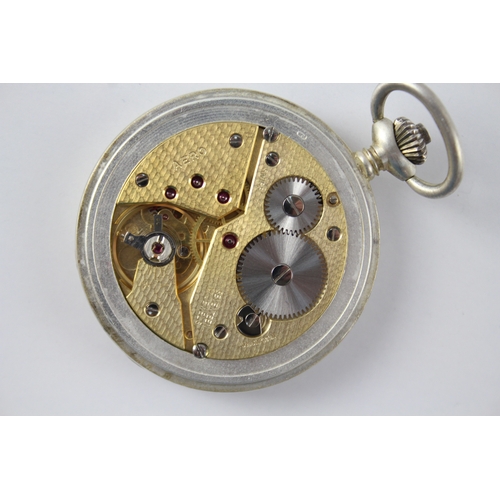 458 - Vintage Savoy 925 Silver Full Hunter Pocket Watch Hand-Wind  WATCH RUNS