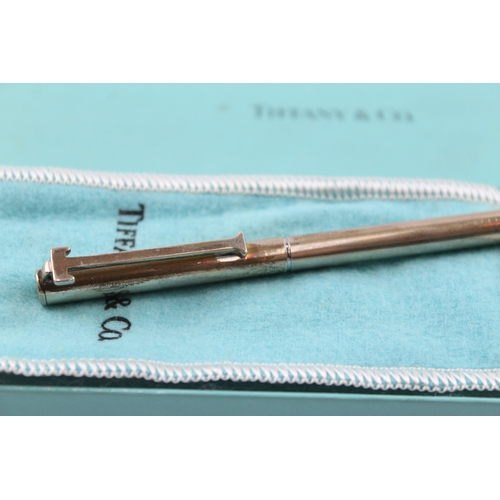 461 - Vintage TIFFANY & CO. .925 Sterling Silver Ballpoint Pen In Original Box 19g