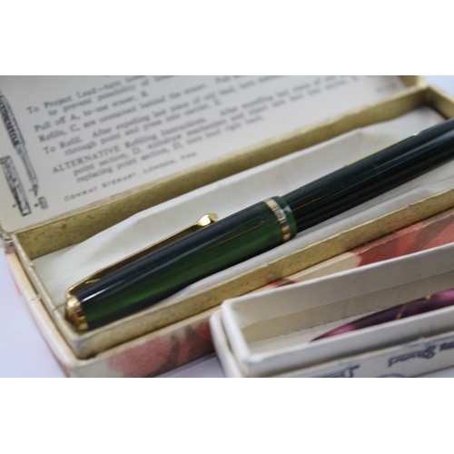 471 - 3 x Vintage Conway Stewart Fountain Pens w/ 14ct Nibs Writing Inc Dinkie, 550