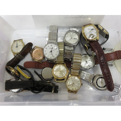 162 - Mens Assorted Mechanical Watches Spares/Repairs