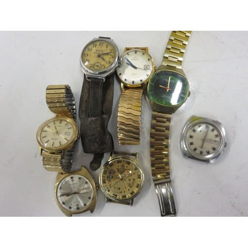 166 - Mens Assorted Mechanical Watches Spares/Repairs