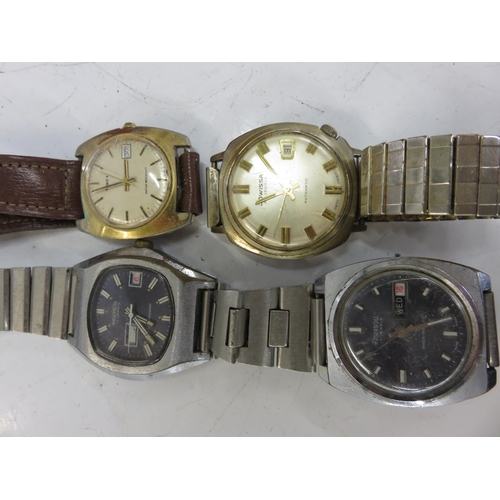 177 - Mens Assorted Mechanical Watches Spares/Repairs