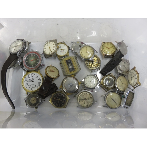 190 - Mens Assorted Mechanical Watches Spares/Repairs