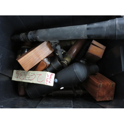 9 - Assorted Vintage Binoculars & Optical Equipment