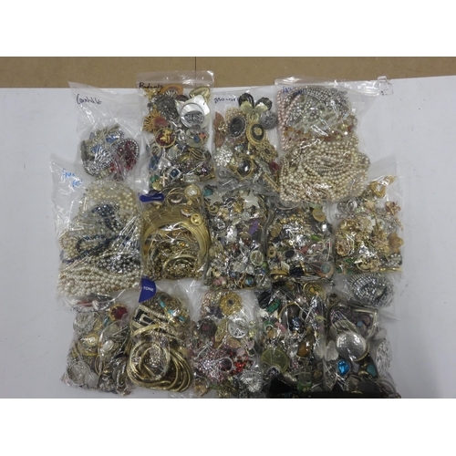 201 - Bulk Lot Assorted Costume Jewellery