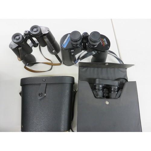 42 - Assorted Vintage Binoculars & Optical Equipment