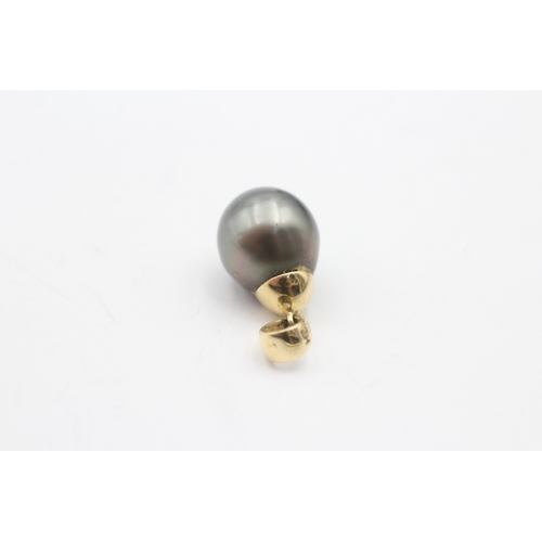 89 - 14ct gold cultured pearl pendant (2.7g)