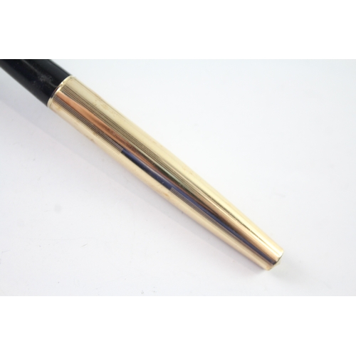 448 - Vintage Parker 61 Gold Plated Fountain Pen 14ct Gold Nib WRITING