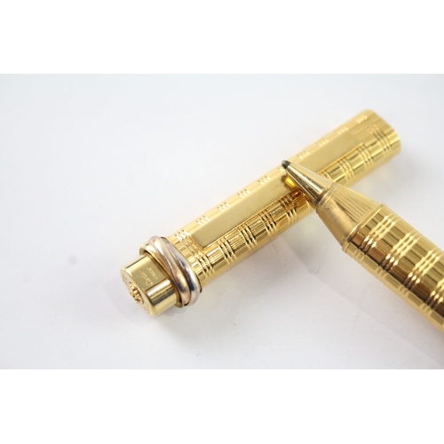 452 - Vintage Must De Cartier Gold Plated Rollerball / Ballpoint Pen - 250799