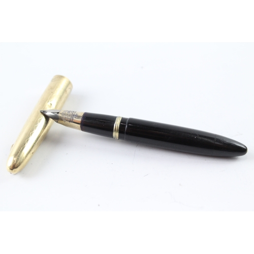 453 - Vintage Sheaffer Balance Lifetime Black Ladies Fountain Pen w/ 14ct Nib WRITING