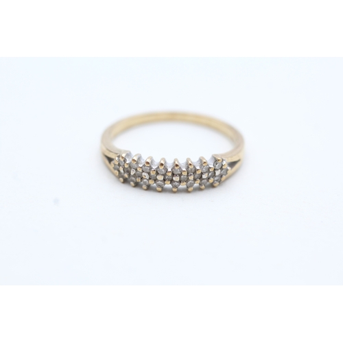 79 - 9ct gold diamond eternity ring (1.7g) Size N