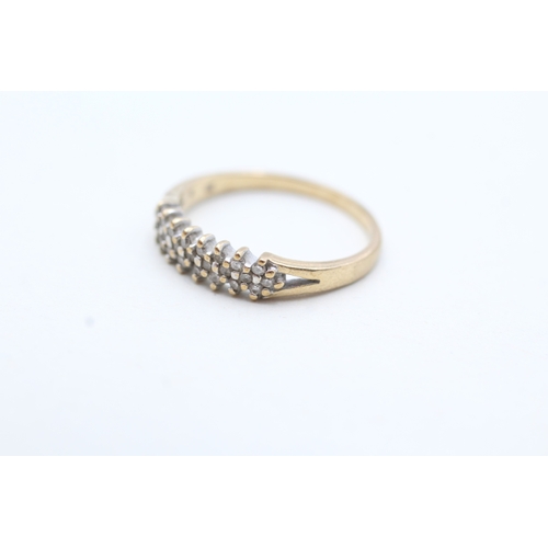 79 - 9ct gold diamond eternity ring (1.7g) Size N