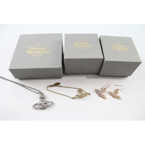 280 - Collection of Vivienne Westwood Jewellery inc. Necklace, Earrings x 3 22g