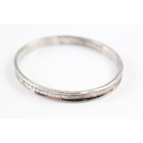 291 - Tiffany & Co Sterling Silver Concave Bangle 28g