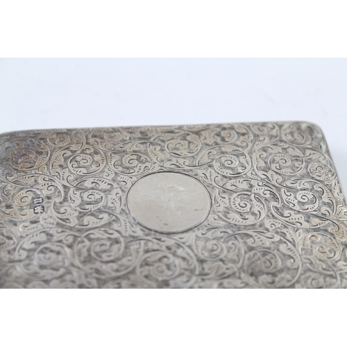 368 - Antique Victorian 1887 Birmingham Sterling Silver Card Case (85g)