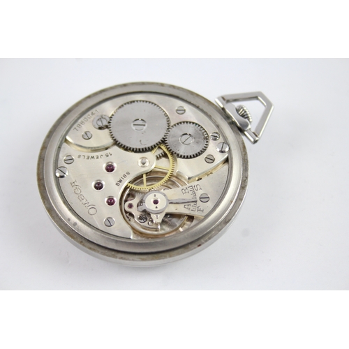 428 - Vintage Omega Sector Dial Pocket Watch Hand-Wind WATCH RUNS