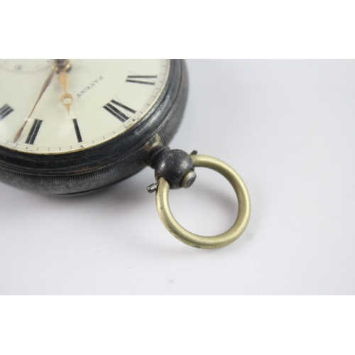 438 - Vintage 925 Silver Fusee Pocket Watch Key-Wind Untested