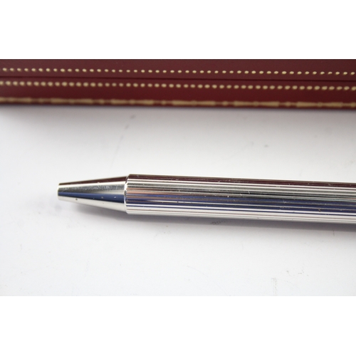 445 - Must De Cartier Polished Steel Ballpoint Pen / Biro WRITING Original Box 098382