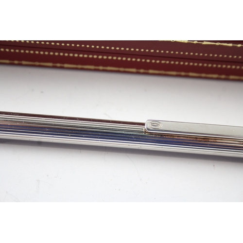 445 - Must De Cartier Polished Steel Ballpoint Pen / Biro WRITING Original Box 098382