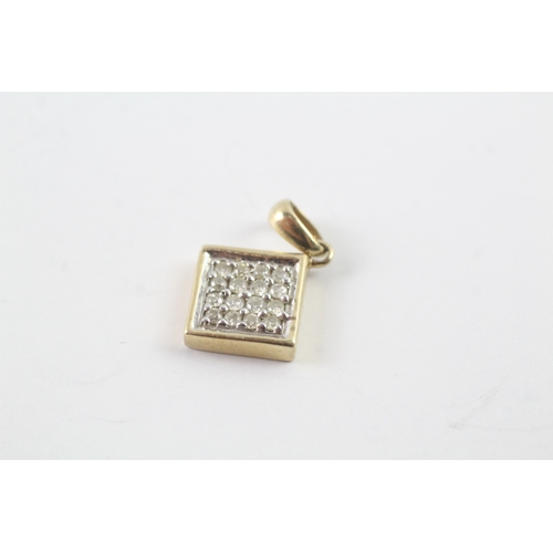 227 - 14ct gold diamond set pendant