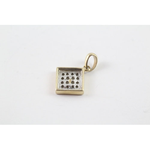 227 - 14ct gold diamond set pendant