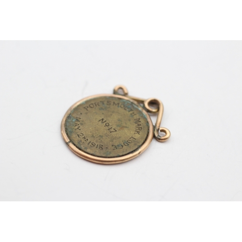 197 - 9ct gold antique coin pendant (5.1g)