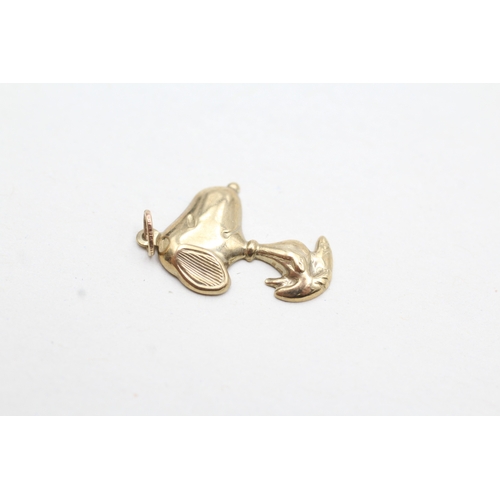 202 - 9ct gold Snoopy charm (0.3g)