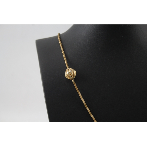 268 - Grosse Gold Tone Necklace w/ Stations 19g