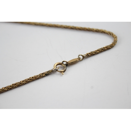 268 - Grosse Gold Tone Necklace w/ Stations 19g