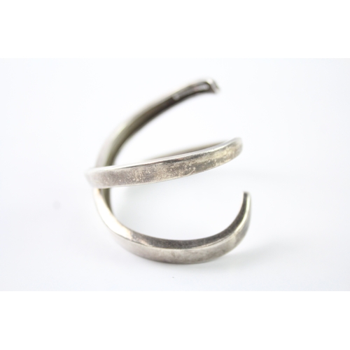 278 - Tiffany & Co Sterling Silver Graffiti X Cuff Bangle by Paloma Picasso 34g