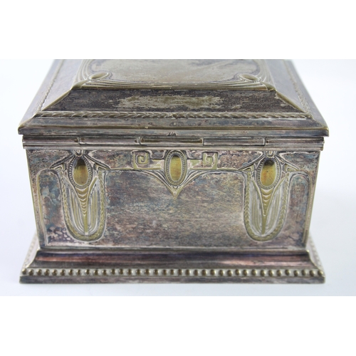 327 - Antique WMF Silver Plated Decorative Casket / Chest (274g)