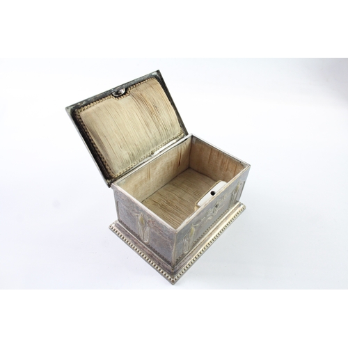 327 - Antique WMF Silver Plated Decorative Casket / Chest (274g)