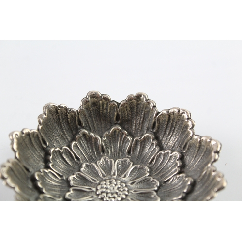 340 - Vintage 1970's Buccellati Stamped .925 Sterling Silver Small Poppy Dish (40g)