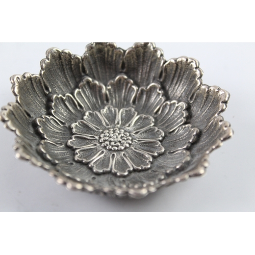 340 - Vintage 1970's Buccellati Stamped .925 Sterling Silver Small Poppy Dish (40g)