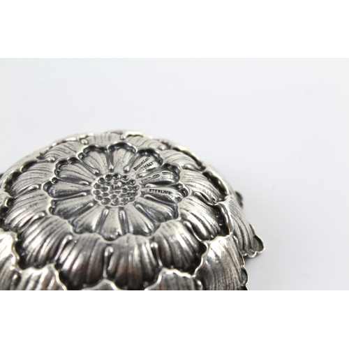 340 - Vintage 1970's Buccellati Stamped .925 Sterling Silver Small Poppy Dish (40g)