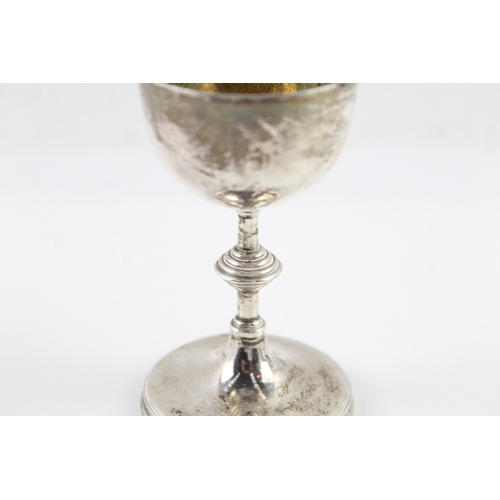 365 - Vintage Hallmarked 1943 London Sterling Silver Religious Chalice / Cup (80g)