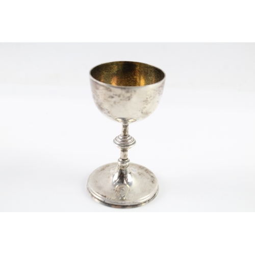 365 - Vintage Hallmarked 1943 London Sterling Silver Religious Chalice / Cup (80g)