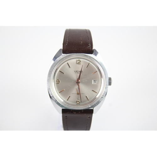 437 - Mens Vintage Vewe 1970s Watch Hand-Wind WATCH RUNS