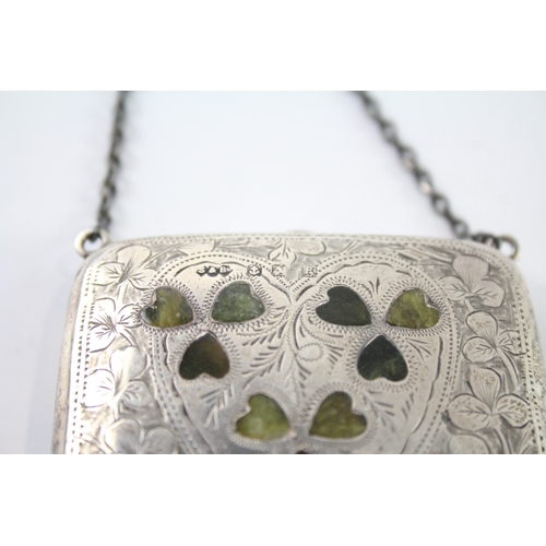 322 - Edwardian 1906 Birmingham Sterling Silver Ladies Coin Purse / Bag (43g)