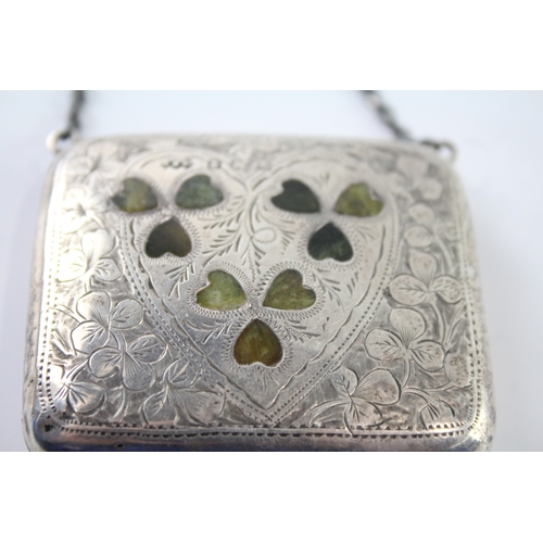 322 - Edwardian 1906 Birmingham Sterling Silver Ladies Coin Purse / Bag (43g)