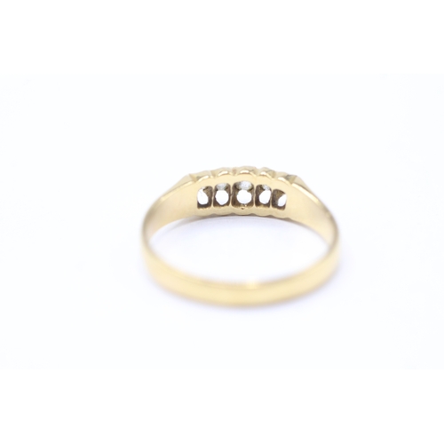 33 - 18ct gold diamond set dress ring (2.7g) Size N