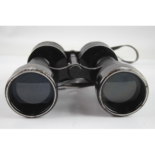 394 - beh (T) 7x50 KF Leitz-Produced Kriegsmarine WW2 Binoculars Working w/ Swastika