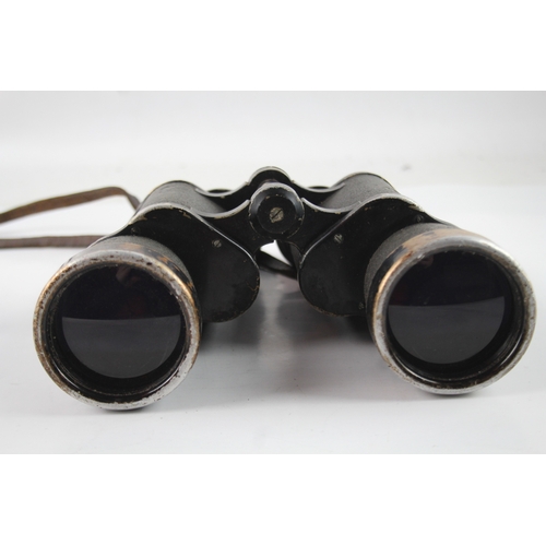 395 - blc (Carl Zeiss) 7x50 Binoculars Mechanically Working w/ Swastika & Gridlines