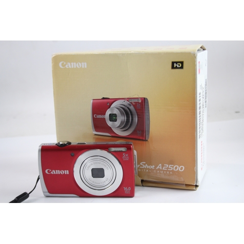 399 - Canon Powershot A2500 Digital Compact Camera Working w/ 5x Optical Zoom