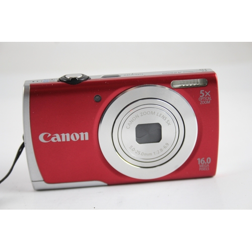 399 - Canon Powershot A2500 Digital Compact Camera Working w/ 5x Optical Zoom